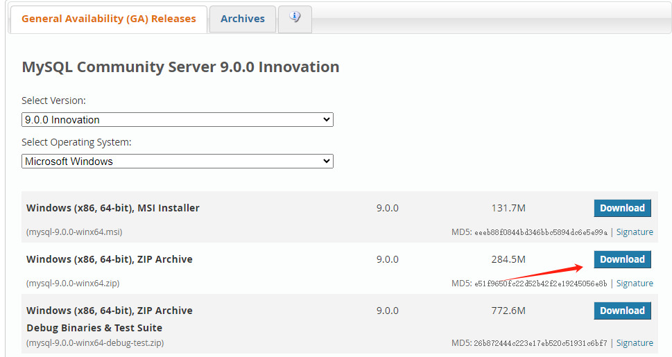 Windows系统中使用MySQL Configurator工具安装MySQL9.0解压版